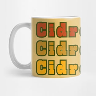 Cidre, Cidre, Cidre! Bold Russet Rouge Golden Style Mug